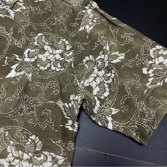 Polo Ralph Lauren Lance Linen Hawaiian Shirt Size Medium - Picture 5 of 5